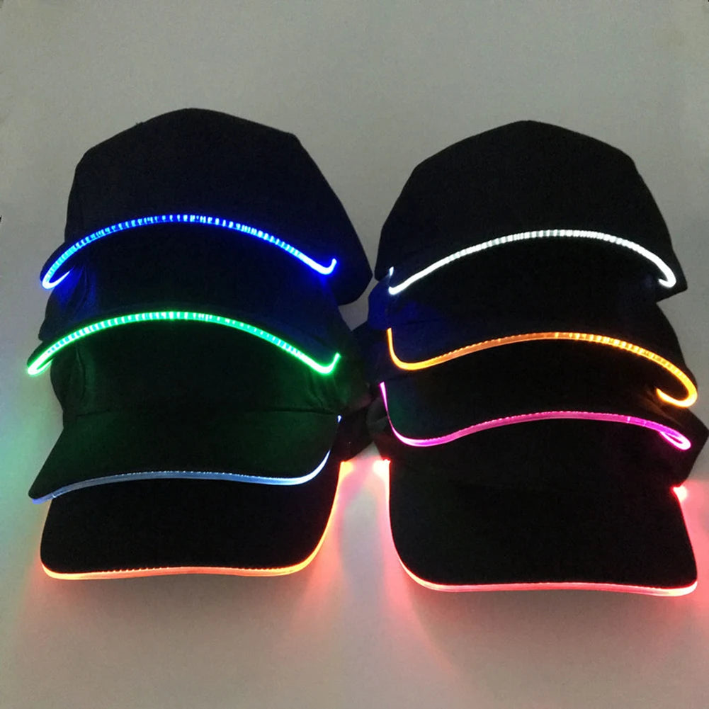 ShineCaps Fashion LED Baseball Cap – Perfect for Parties, Running, and Active Fun!